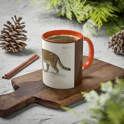 Jaguar by Charles Dessalines D' Orbigny Colorful Mugs, 11oz