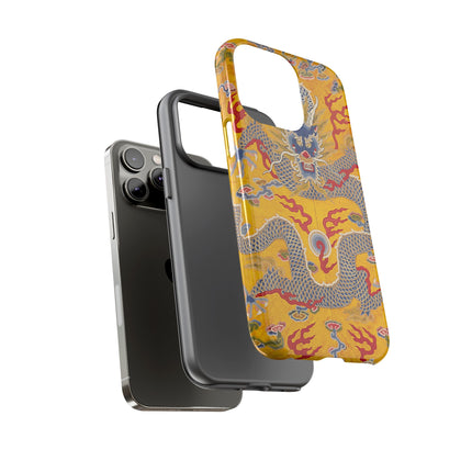 Majestic Dragon Regalia – Imperial 12-Symbol Robe Phone Cases
