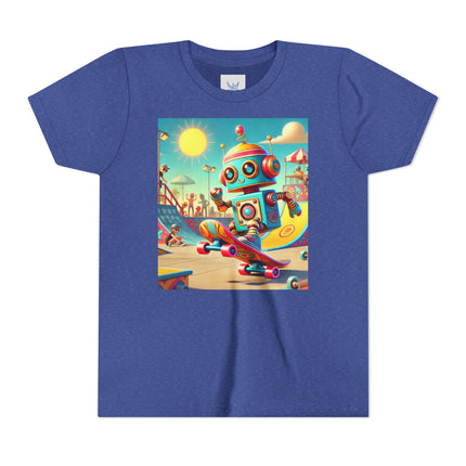 Skate Park Robot Youth Short Sleeve Tee