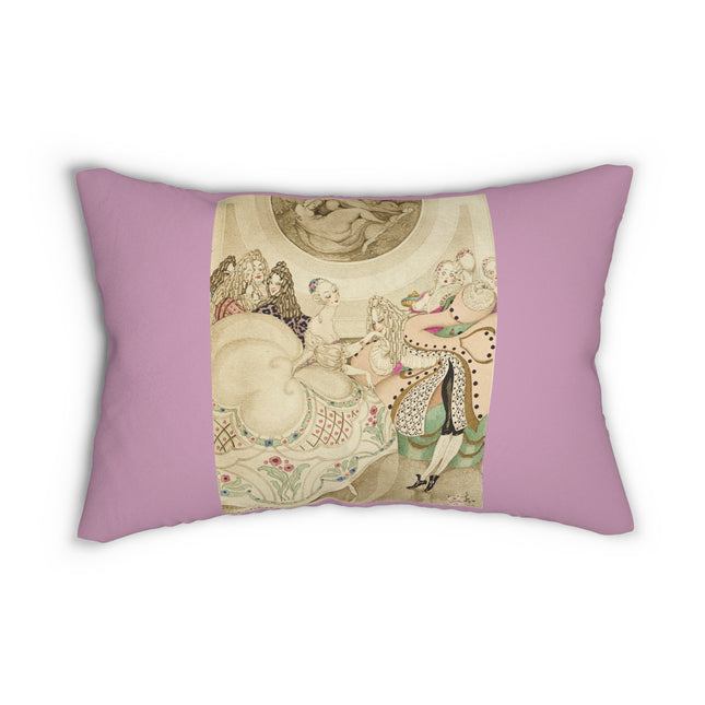 Sur talons rouges (On Red Heels) pl 01 by Gerda Wegener Spun Polyester Lumbar Pillow