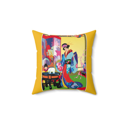 A Timeless Journey by Umberto Brunelleschi Spun Polyester Square Pillow