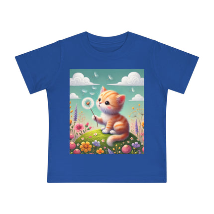 Kitten’s Whispers of Spring Baby T-Shirt – Gentle Breezes & Sweet Discoveries