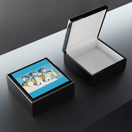Reproduction of Ladies in Blue by Emile Gilliéron Jewelry Box