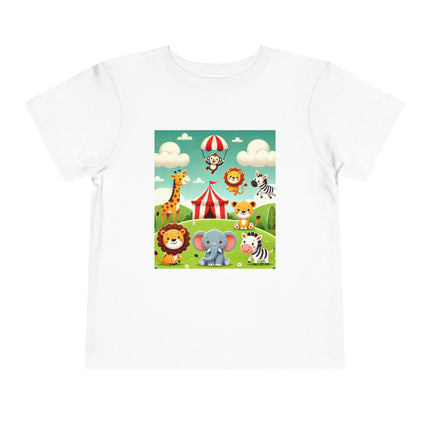 Whimsical Circus Friends Toddler Short Sleeve Tee