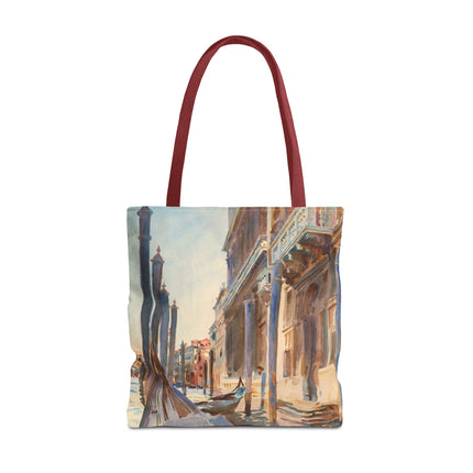 Gondola Moorings on the Grand Canal by John Singer Sargent Tote Bag (AOP)