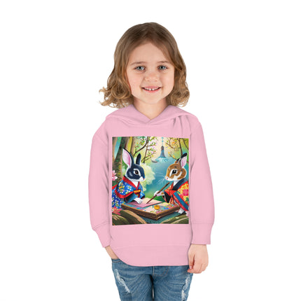 Fairy Animals Writing Wishes Toddler Pullover Fleece Hoodie