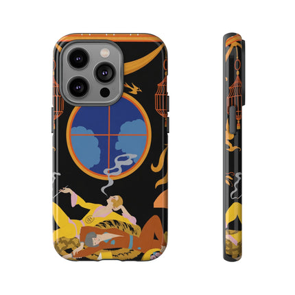 Art Deco Lounge Phone Case – Opulent Smoke & Timeless Glamour