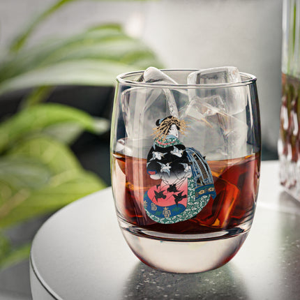 Japanese Woman by Keisai Eisen Whiskey Glass