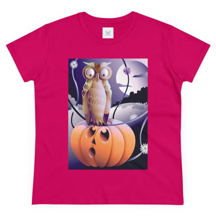 The Startled Pumpkin Women's Midweight Cotton Tee