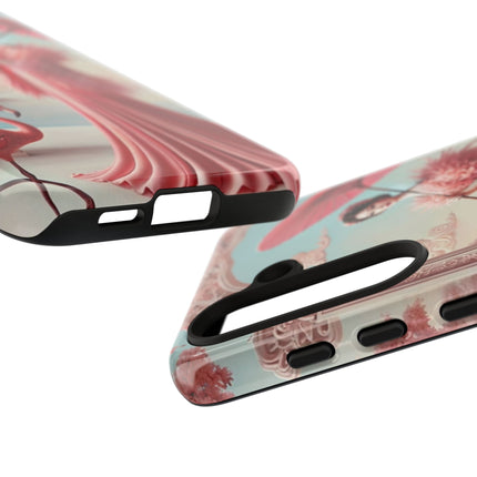 Petals, Porcelain, and Flamingos Phone Cases