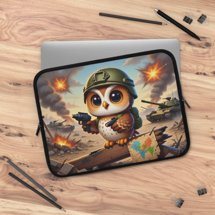 The Owl on the Front Lines Laptop Sleeve – Courage, Wisdom & Quiet Strength