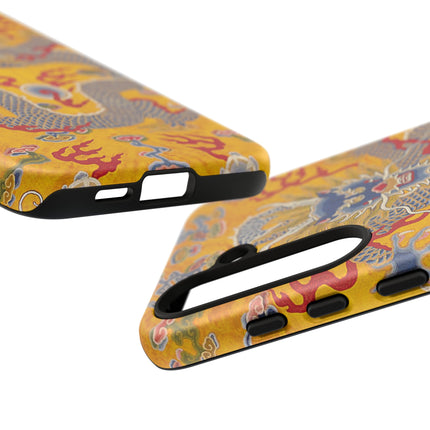 Majestic Dragon Regalia – Imperial 12-Symbol Robe Phone Cases