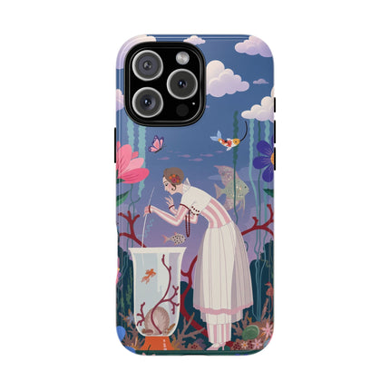 🐠🌸 The Enchanted Aquarium Garden Phone Case – Art Deco Underwater Fantasy