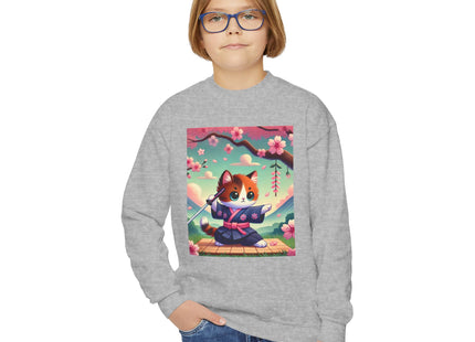 Samurai Kitten Youth Crewneck Sweatshirt