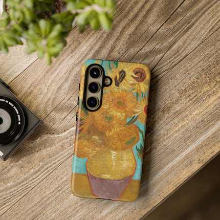 Vase with Twelve Sunflowers by Vincent Van Gogh Phone Cases