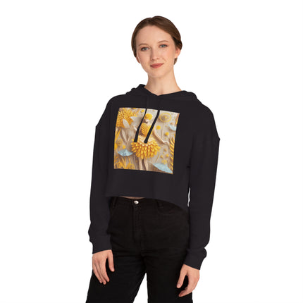 Dandelion Fairy Women’s Cropped Hooded Sweatshirt