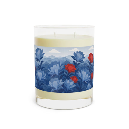 🌸🎎 The Lady Of The Imperial Blue Garden Scented Candle – Art Deco Japanese Floral Elegance