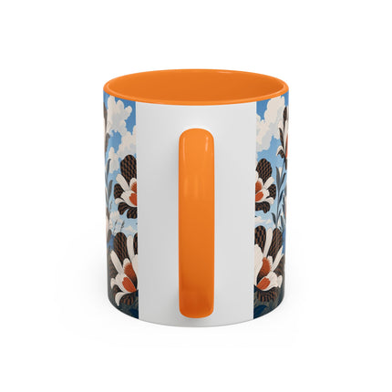 🌊🌼 The Windswept Seaside Promenade Colorful Mug – Art Deco Coastal Elegance