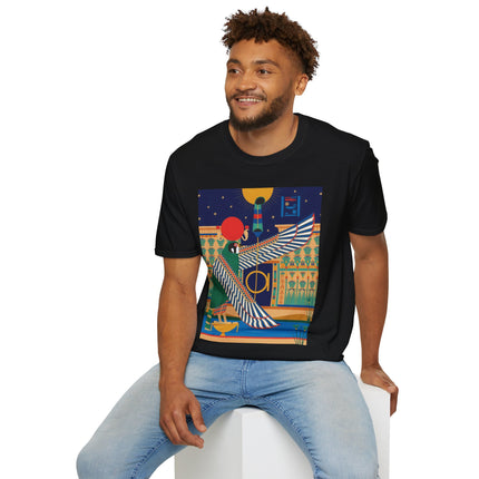 Winged Sun Disc & Falcon T-Shirt – Emblem of Hermes Trismegistus