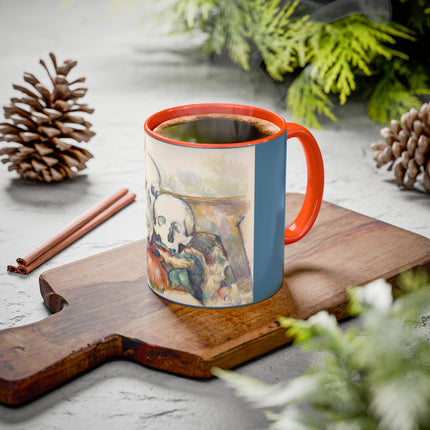 The Three Skulls by Paul Cézanne Colorful Mugs (11oz, 15oz)