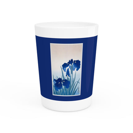Irises by Ohara Koson Ceramic Shot Glass