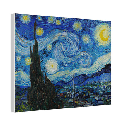 The Starry Night by Vincent Van Gogh Matte Canvas, Stretched, 0.75"