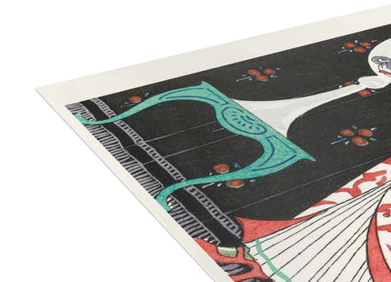 Robe d'Intérieur en Soie Brochée by George Barbier Postcards (envelopes included) - Bundles of 10, 30, 50 Pieces
