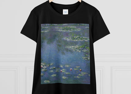 Water Lilies by Claude Monet Women's Midweight Cotton Tee
