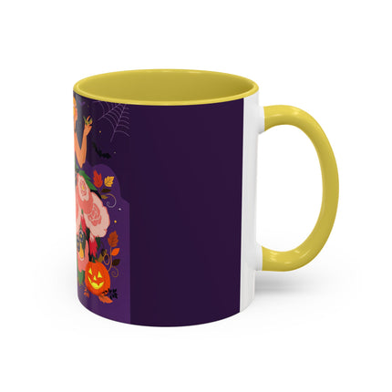 🌹🎃 The Lady Of The Haunted Rose Garden Colorful Mug – Romantic Halloween Charm