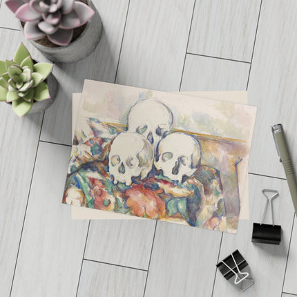 The Three Skulls by Paul Cézanne Postcards (envelopes included) - Bundles of 10, 30, 50 Pieces