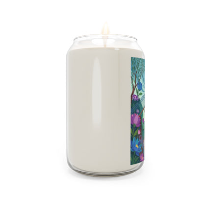 🌸💞 The Lovers On The Garden Bridge Scented Soy Candle – Art Deco Floral Romance