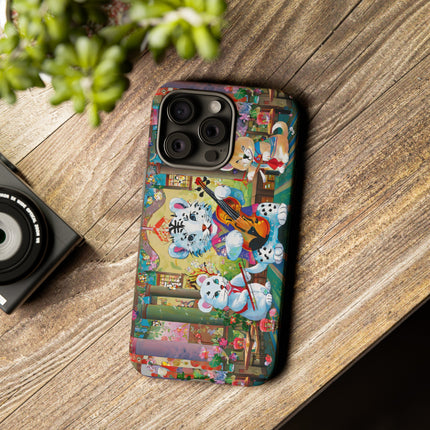 Melodies of the Snow Lion Cub Phone Cases