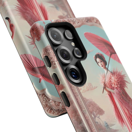 Petals, Porcelain, and Flamingos Phone Cases