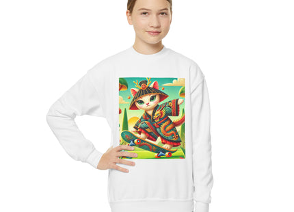Dragon Dance on Wheels Youth Crewneck Sweatshirt