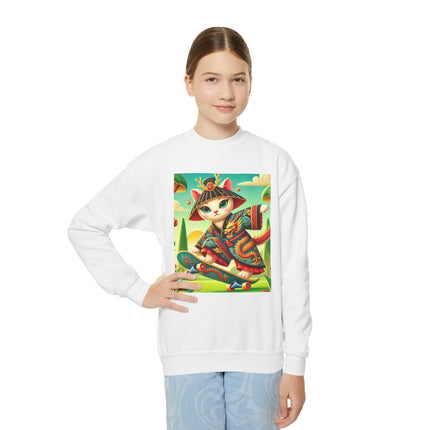 Dragon Dance on Wheels Youth Crewneck Sweatshirt – Energy, Style & Fearless Creativity