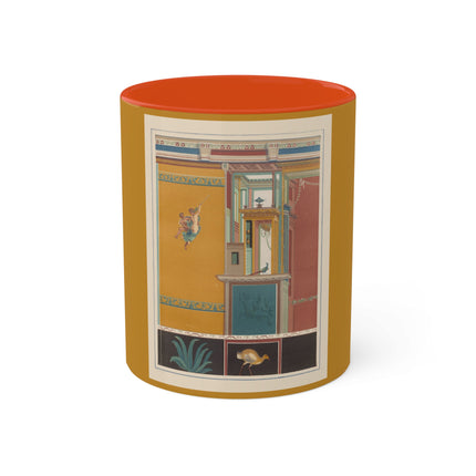 Pompeii Walls Pl.20 by Victor Steeger Colorful Mugs, 11oz