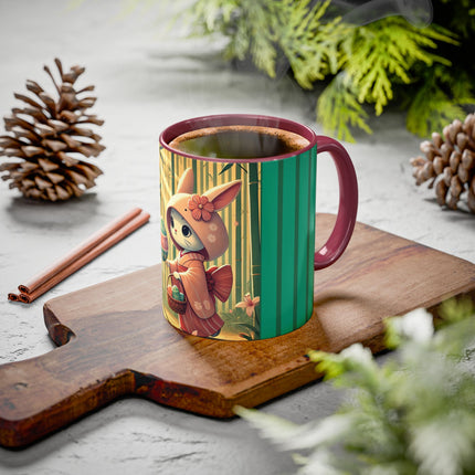 Geisha Kitten’s Easter Stroll Colorful Mugs (11oz, 15oz)