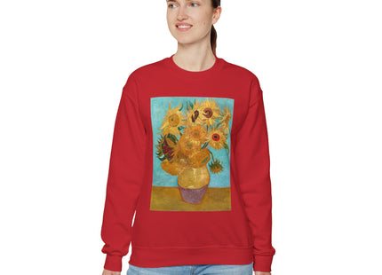 Vase with Twelve Sunflowers by Vincent Van Gogh Heavy Blend™ Crewneck Sweatshirt