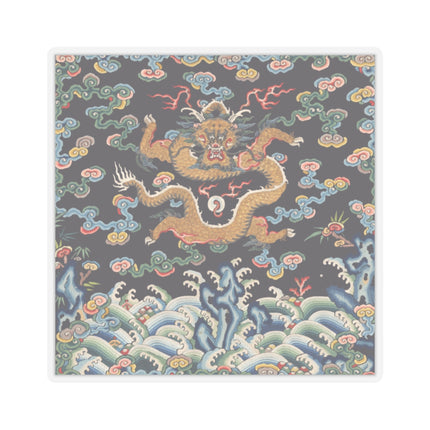 Rank Badge with Dragon with Deer Hooves Kiss-Cut Stickers (4 Sizes)