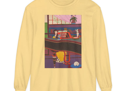 La Musique by Charles Martin Garment-dyed Long Sleeve T-Shirt