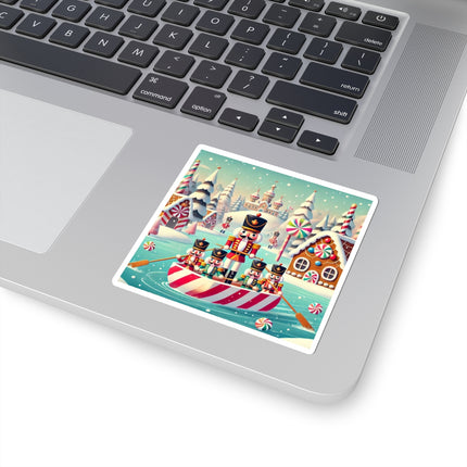 Nutcracker Candy-Striped Adventure Kiss-Cut Stickers (4 Sizes)