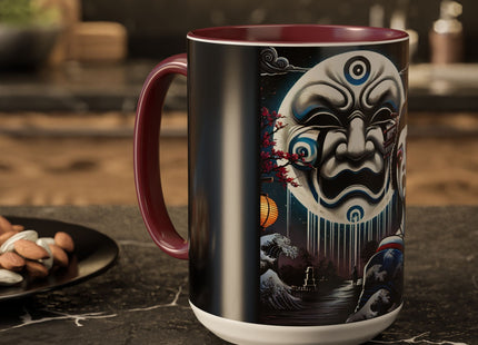 Geisha’s Black Ink Tears Colorful Mugs (11oz, 15oz)