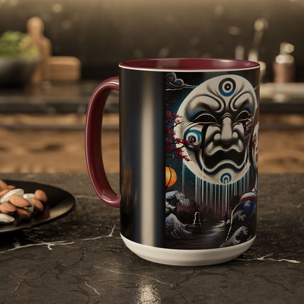 Geisha’s Black Ink Tears Colorful Mugs (11oz, 15oz)