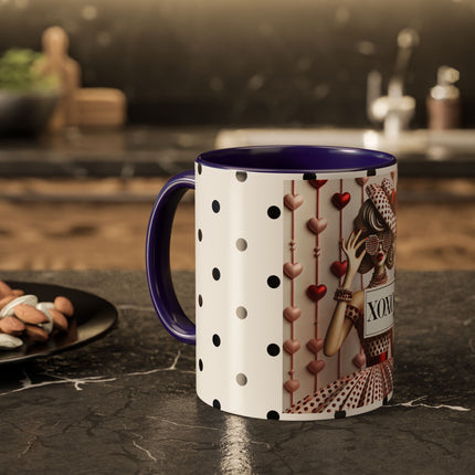 Fashionably Yours, XOXO Colorful Mugs (11oz, 15oz)