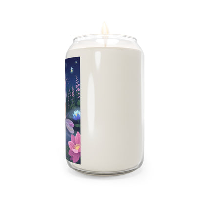 🧚‍♀️✨ The Moonlit Dragonfly Fairy Scented Soy Candle – Art Deco Floral Fantasy