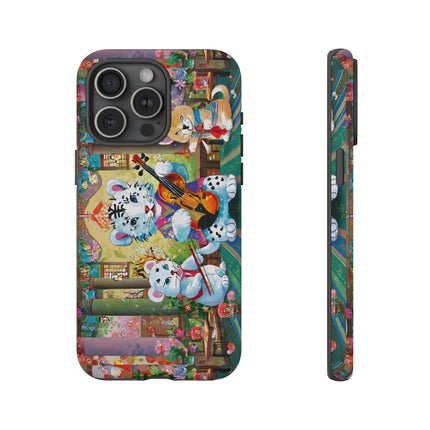 Melodies of the Snow Lion Cub Phone Cases