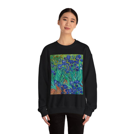 Irises by Vincent Van Gogh Heavy Blend™ Crewneck Sweatshirt