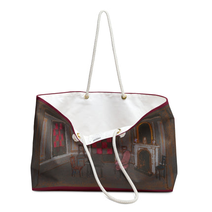 Alice's Living Room False Proscenium Scene Design for Alice in Wonderland by William Penhallow Henderson Weekender Bag
