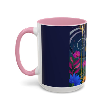 The Lady Of The Starlit Candles Colorful Mugs – Art Deco Theatrical Romance