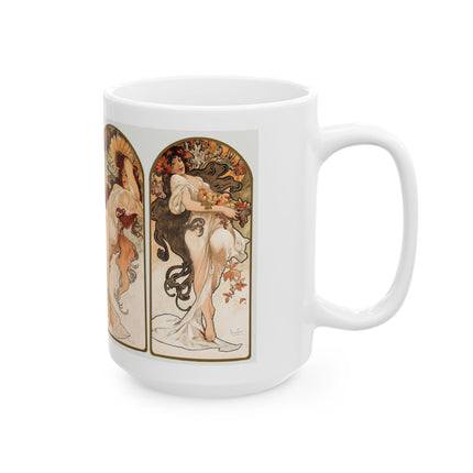 The Seasons by Alphonse Maria Mucha Ceramic Mug (11oz, 15oz)